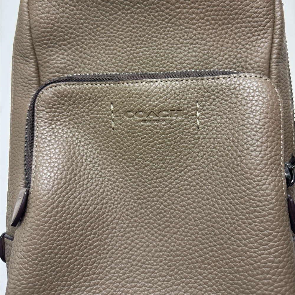 Coach I Men’s Gotham Pack I Leather Shoulder Bag I Dark Stone C5331 NWT - Picture 2 of 12